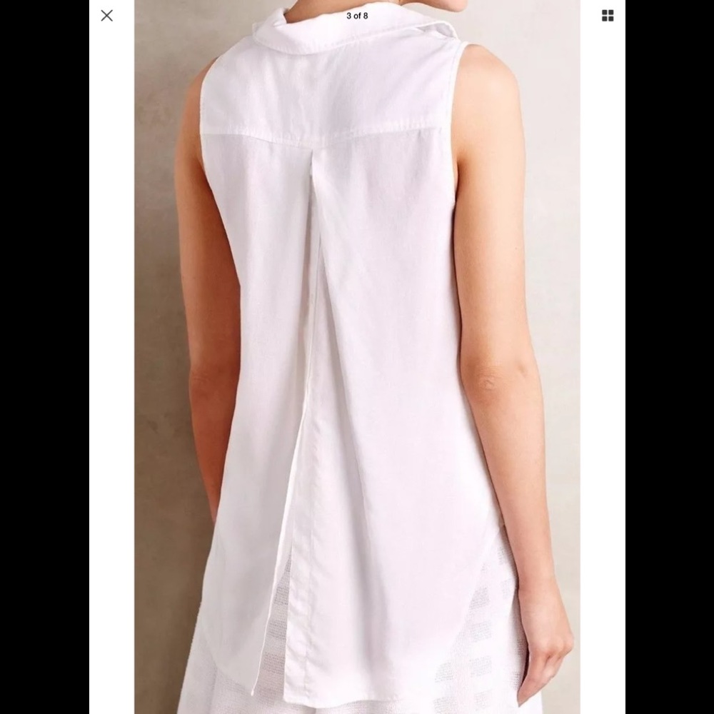 Cloth & Stone Split Sleeveless Button Down Top